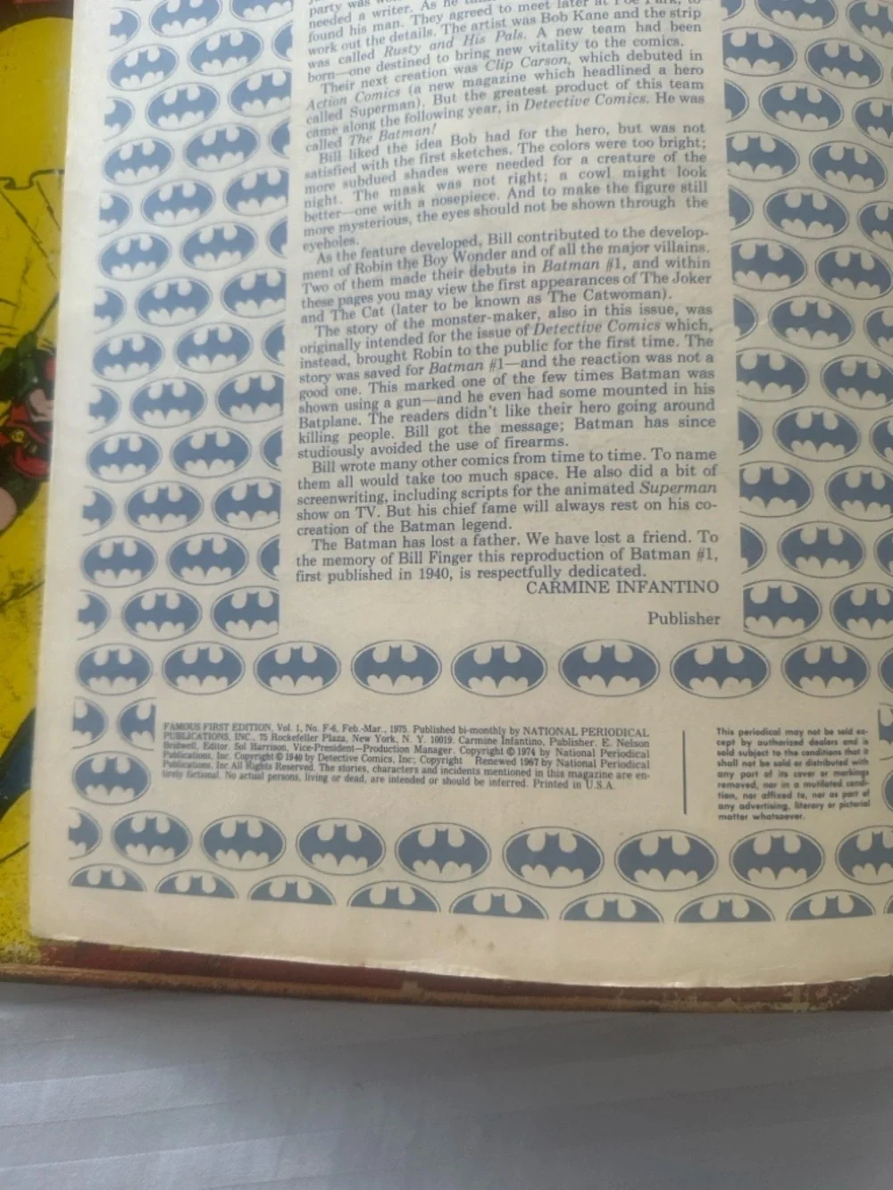 Vintage Batman Lot – 1975 DC Famous First Edition #1 + Retro Metal Wall Sign